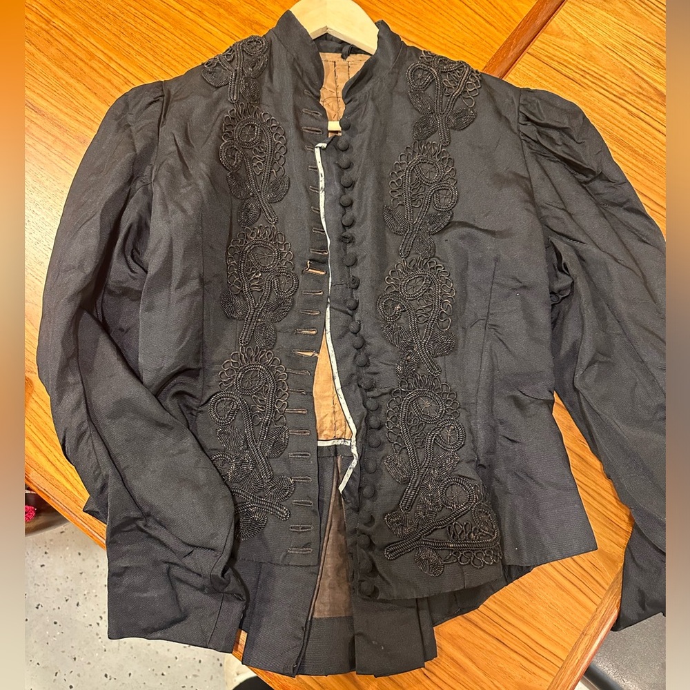 Victorian Button Up Black Waist Coat